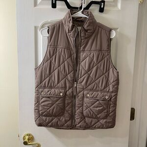 Thread & Supply Taupe Quilted Vest